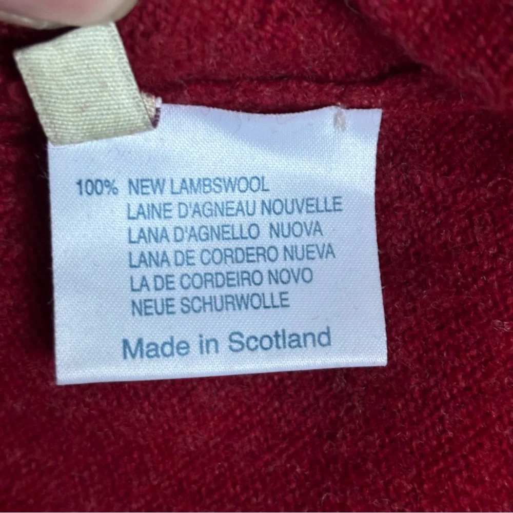 Ede & Ravenscroft 100% New Lambswool Sweater Vest Red Size Large